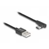 Cavo USB 2.0 DeLOCK Type-A maschio a USB Type-C maschio angolare 0,5 m nero