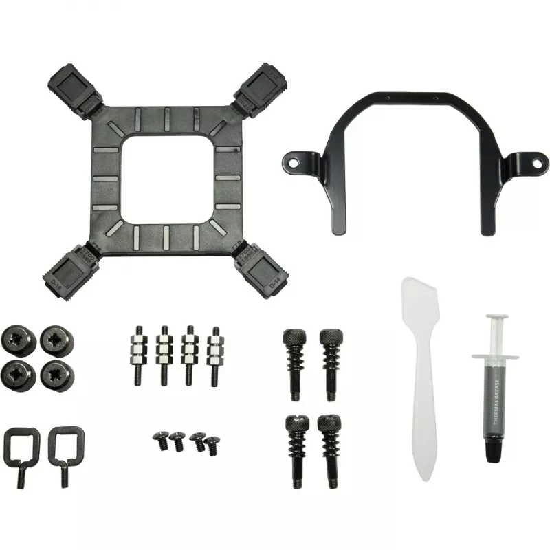 Dissipatore a liquido all-in-one INTER-TECH Argus Iceman B-120, ventola 120 mm, cuscinetto idraulico, nero