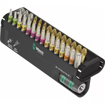 Wera 05057436001 Bit-Check 30 Wood TORX HF 1 set di punte