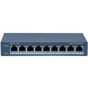 Switch di rete Hikvision DS-3E1309P-EI(B) 8 porte 100 Mbps con 110W PoE