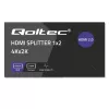 Qoltec 51797 Splitter HDMI attivo 2 x HDMI 4K x 2K | 6 Gb/s | 60 Hz