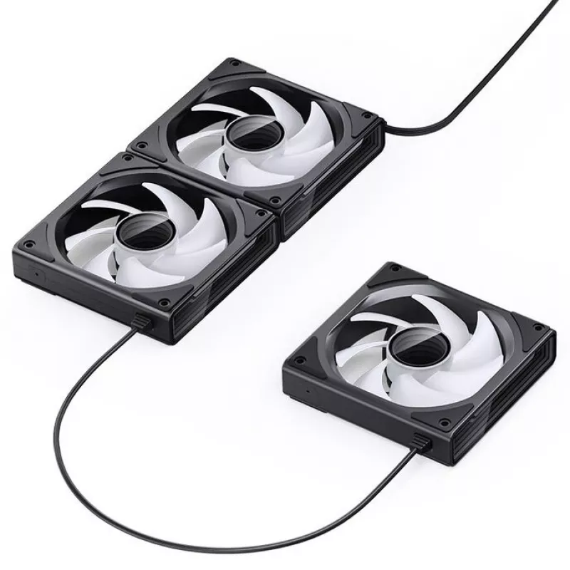 Ventola per case 120mm Jonsbo ZK-120B ARGB nero, 120mm, illuminazione ARGB