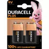 Duracell Plus batteria 9V (MN1604 / 6LR61), 2 pezzi