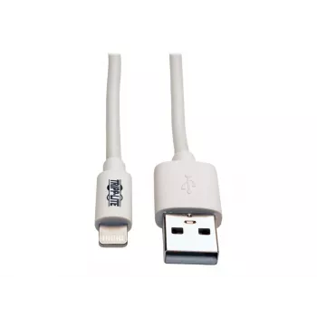 Eaton Tripp Lite Series cavo USB-A a Lightning sync/charge (M/M) - certificato MFi, bianco, 6 ft. (1,8 m) - cavo dati/alimentazione - USB maschio a Lightning