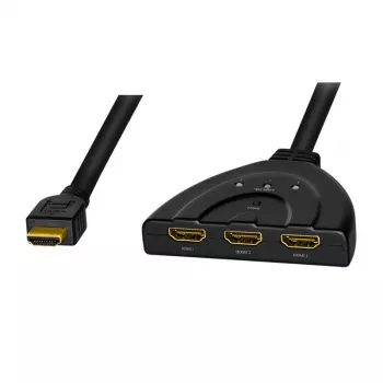 LogiLink - Splitter/switch video/audio - 3 x HDMI - Desktop