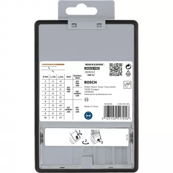 Set di punte elicoidali HSS Bosch 2607019925