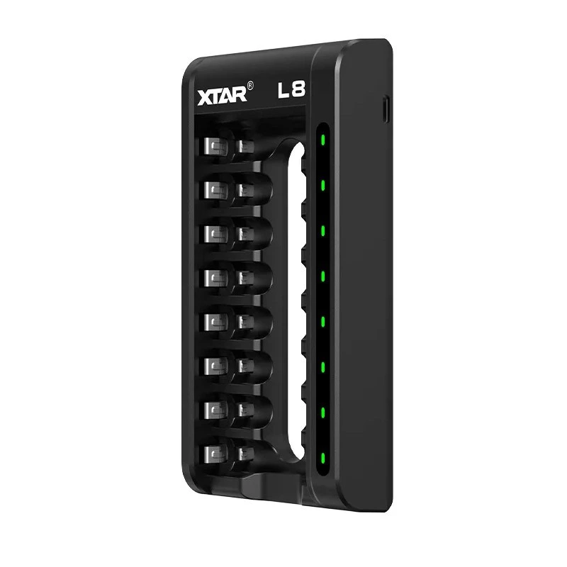 Caricabatterie AA/AAA 1,5 V e 1,2 V, smart - 8 slot
