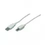 M-CAB - cavo USB - USB Type-A, 4 poli (M) - USB Type-B, 4 poli (M) - 3,0 m - grigio (7100039)