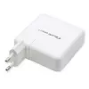 Qoltec caricabatterie GaN FAST 108W | 5-20V | 3-4.7A | USB C | bianco