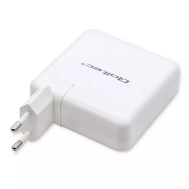 Qoltec caricabatterie GaN FAST 108W | 5-20V | 3-4.7A | USB C | bianco