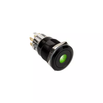 Interruttore/pulsante antieffrazione DimasTech 19mm Blackline Dot RGB PD218