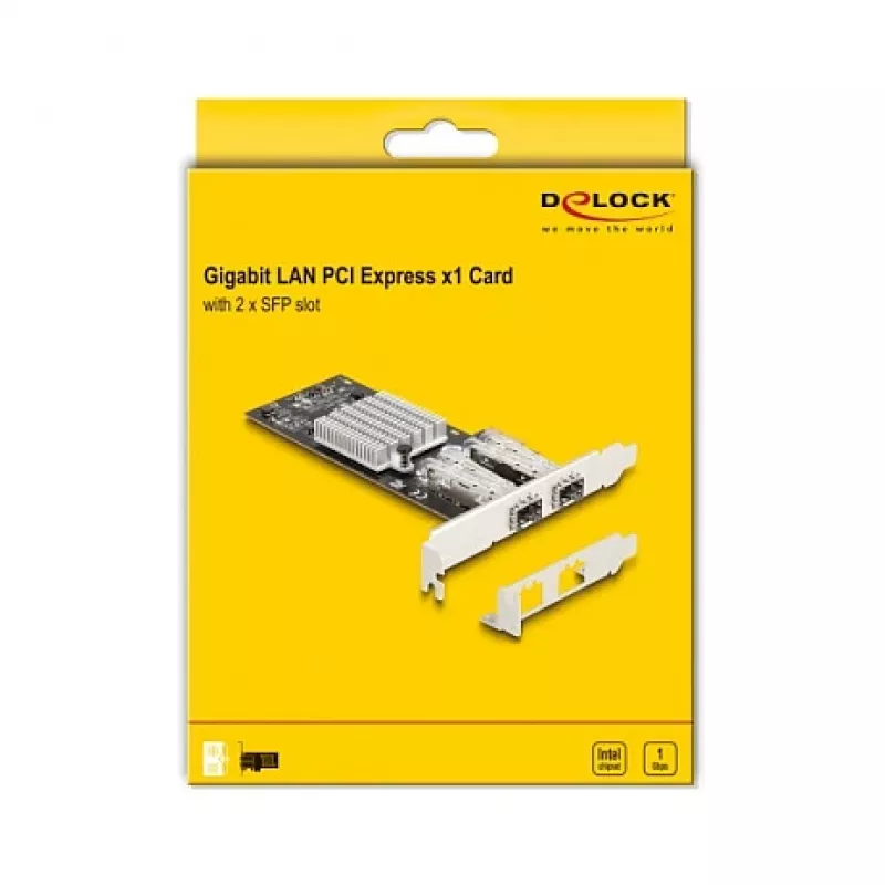 Scheda di rete DeLOCK 88336 PCI Express x1, 2 x SFP Gigabit LAN