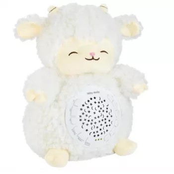 Giocattolo proiettore di peluche milly mally pecora proiettore peluche modello 5664 per bambini piccoli — luce notturna delicata