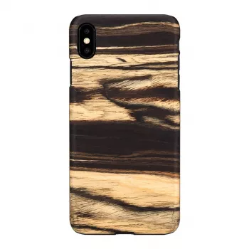 Custodia per cellulare man and wood per iPhone XS Max – tonalità ebano bianco nero