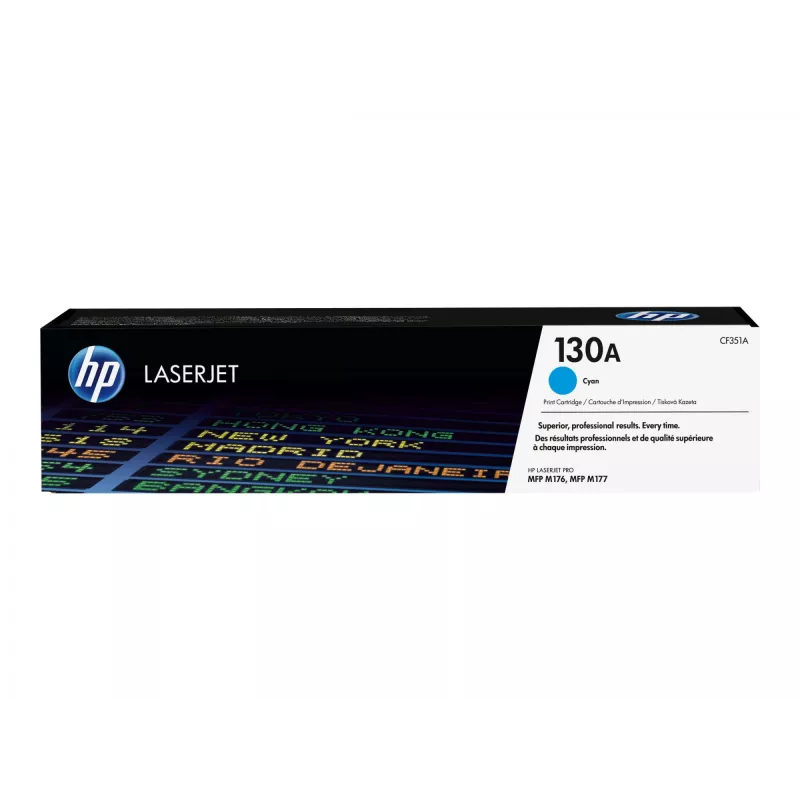 Cartuccia toner originale HP 130A ciano LaserJet, 1000 pagine, ciano, 1 pz.