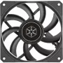 Ventola per case SILVERSTONE SST-AS120B 120mm nero trasparente, 3-Pin