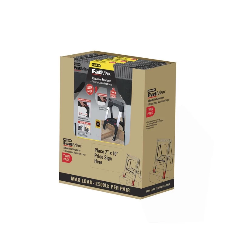 Stanley FatMax 1-92-980 cavalletti, coppia, carico fino a 1135 kg, nero
