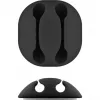 Clip per cavi Goobay 70683 scrivania parete nero 5 pezzi