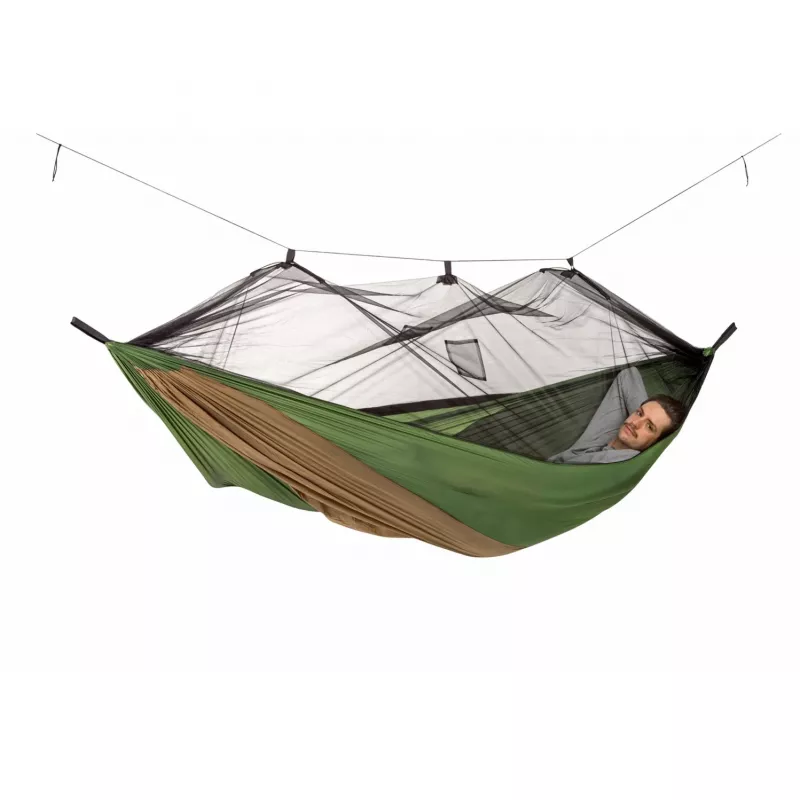 Amaca termica Adventure Moskito Hammock AZ-1030430, amaca da campeggio verde/marrone