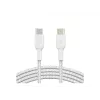Cavo intrecciato USB-C a USB-C 1m bianco