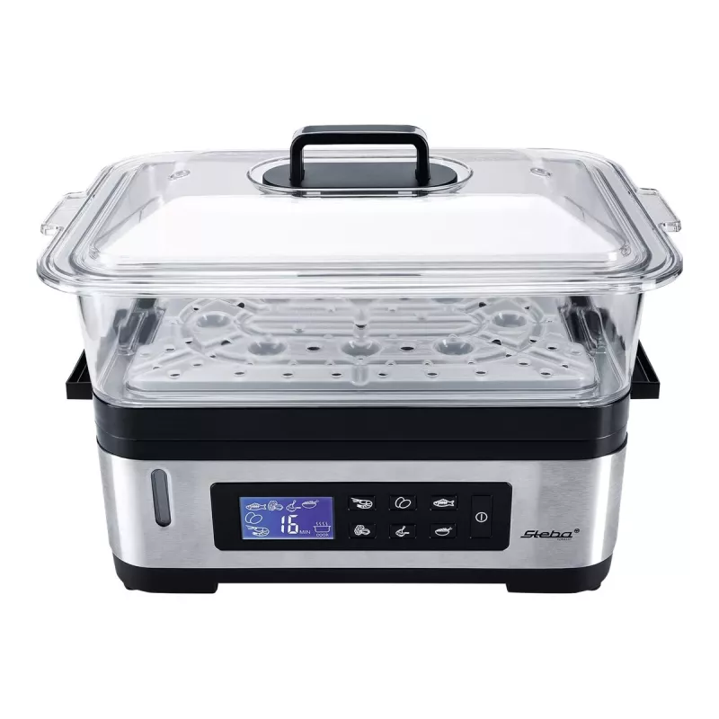 STEBA DG 2 cuocivapore (1200 Watt, acciaio inox / nero) (05.22.00)