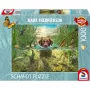 Mark Fredrickson: dog love - labrador marrone in acqua fresca, puzzle 1000 pezzi