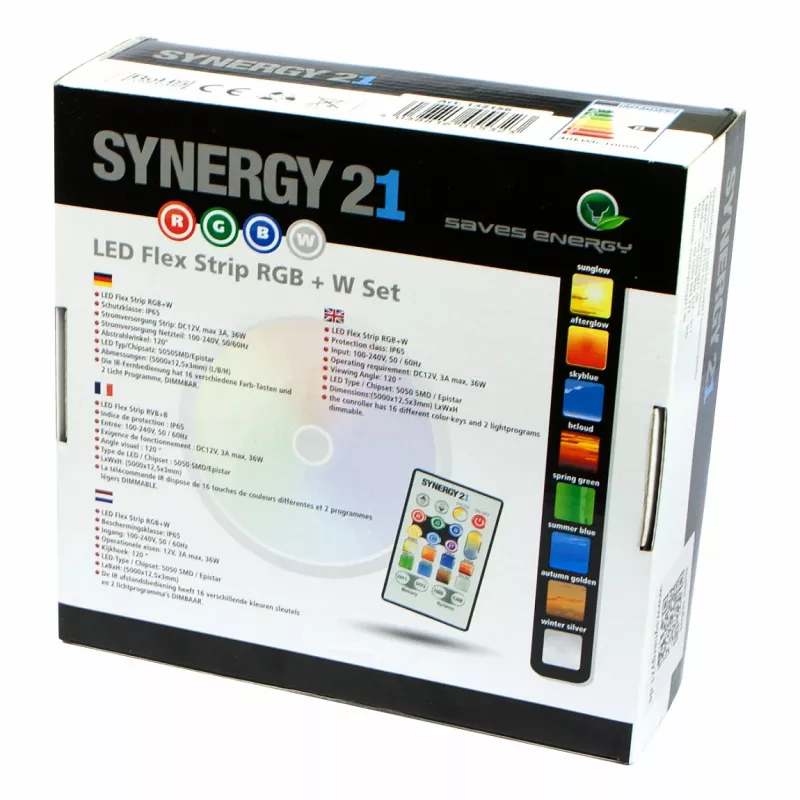 Synergy 21 Striscia LED Flex 5050 - 30 RGB-W DC12V set completo V2