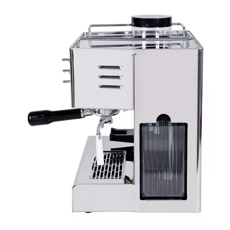 Quick Mill Pegaso, macchina per espresso, chicchi di caffè, macinacaffè integrato, 1200 W, acciaio inox