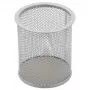 Astuccio portapenne Forpus, rotondo, argento, vuoto, metallo perforato 1005-009