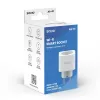 Presa smart SAVIO AS-01 16A Wi-Fi 2,4 GHz, connettore tipo E/F, 220–240 V, 3680 W, bianco