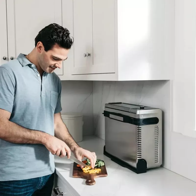 Ninja SP101 singolo 10 L autonomo 2400 W friggitrice ad aria nero, acciaio inox