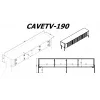 Mobile TV Cama Meble VERA 190x40x50 cm, bianco opaco, piano in truciolare