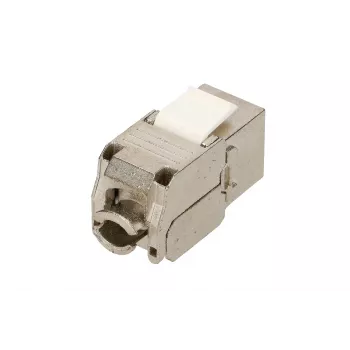 Keystone Extralink CAT6A STP RJ45 inserto keystone in metallo ad angolo, porta singola