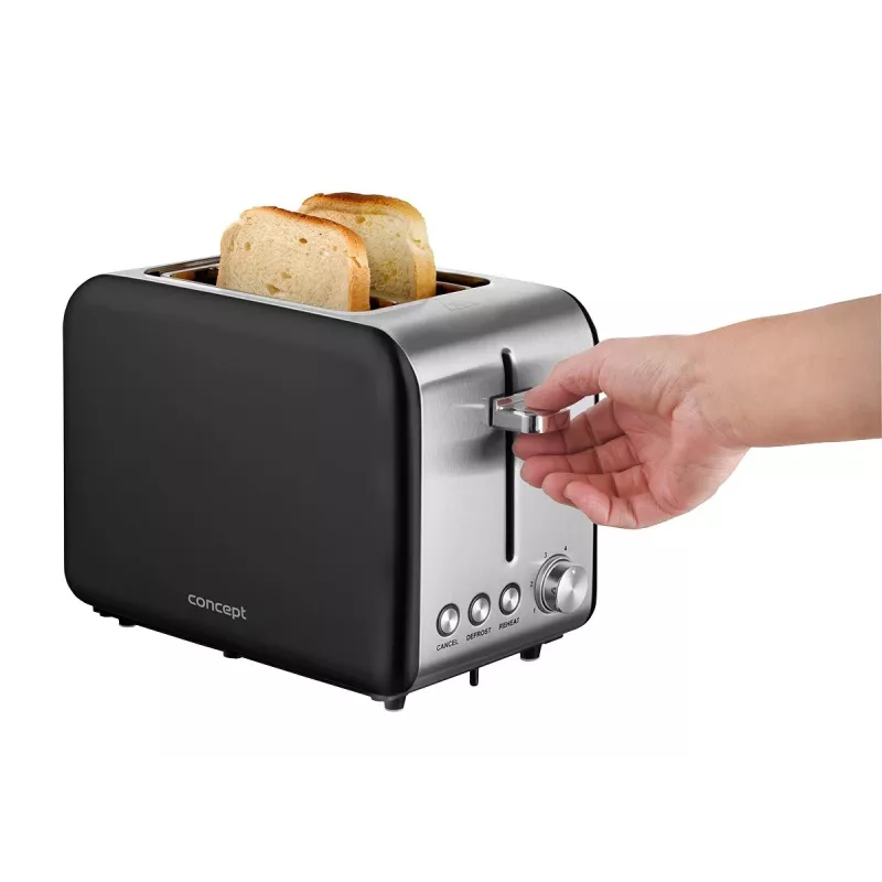Tostapane TE2052 acciaio inox nero