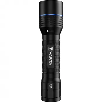 Torcia Varta F30R alluminio ricaricabile LED, cassa in alluminio, ricaricabile