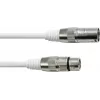 Cavo DMX EUROLITE XLR 3 poli 5 m bianco