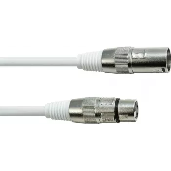 Cavo DMX EUROLITE XLR 3 poli 5 m bianco