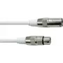 Cavo DMX EUROLITE XLR 3 poli 5 m bianco
