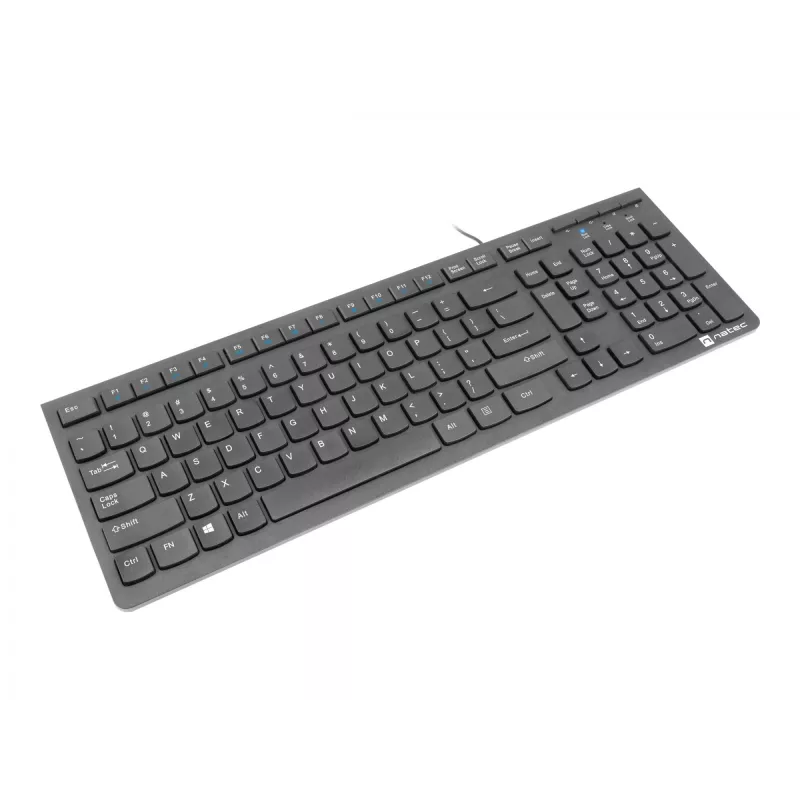 Natec Discus 2 - tastiera - QWERTY - US - nero - tastiera - US inglese - nero