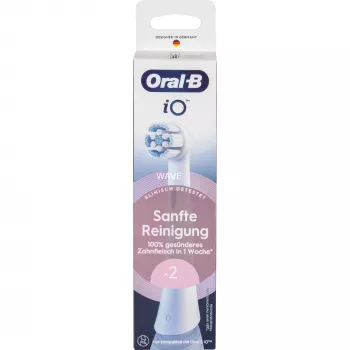 Testine per spazzolini elettrici Oral-B iO Gentle Cleaning bianche, confezione da 2
