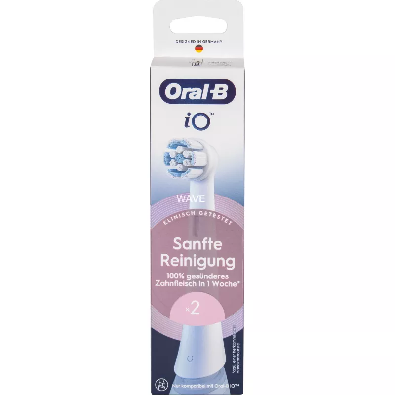 Testine per spazzolini elettrici Oral-B iO Gentle Cleaning bianche, confezione da 2