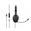 Acer AHW154 GP.HDS11.02D cuffie da ufficio cablate, stereo, connettore jack, microfono flessibile integrato, nere