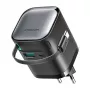 Caricabatterie Joyroom JR-TCL02 65W USB-A e USB-C con cavo USB-C integrato, nero