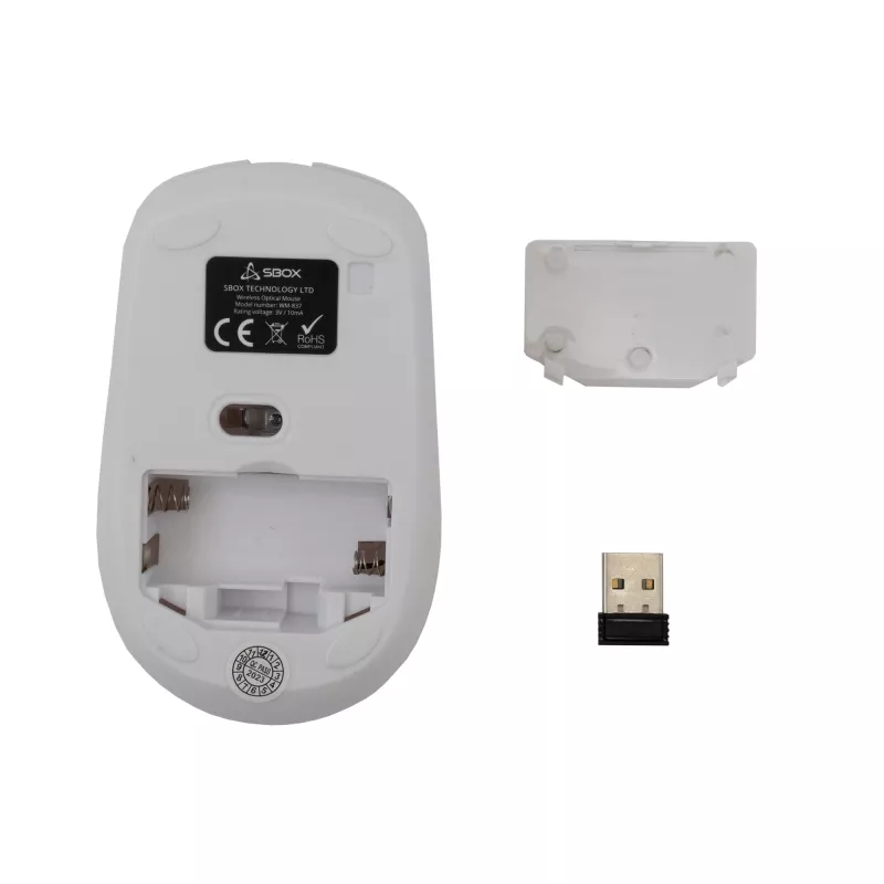 Mouse SBOX WM-837 bianco USB Type-A