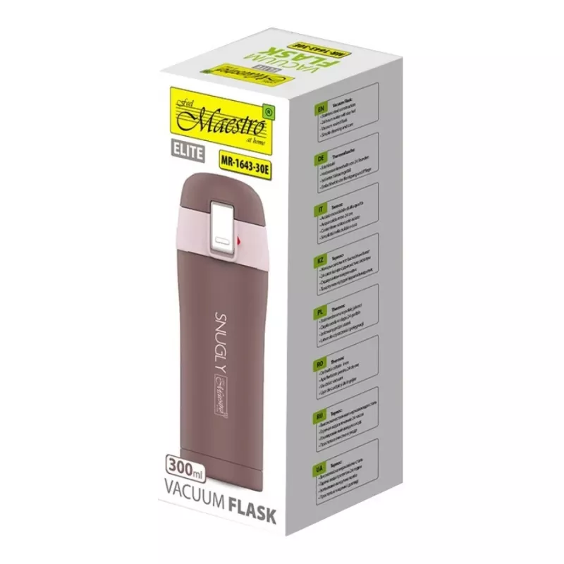 Tazza termica MAESTRO 'SNUGLY' 300 ml marrone