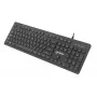 Manhattan Gaming tastiera USB, Low Force Key Edition, 12 tasti multimediali, retroilluminazione LED Rainbow, USB-A, nero, Retail Box (layout tedesco)