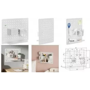 LogiLink organizer per pannello forato / supporto combinato a parete (PB0105)