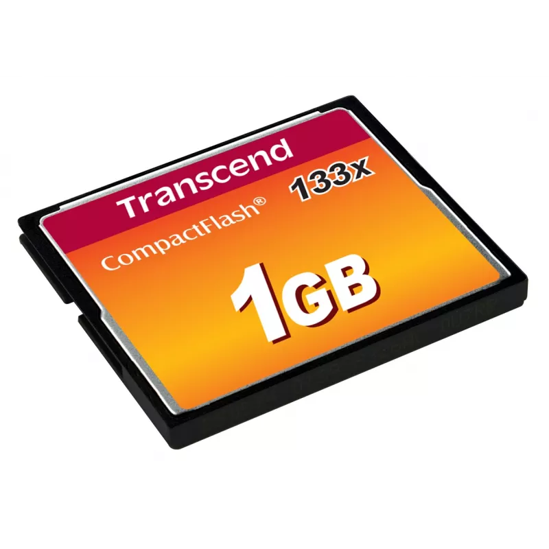 Transcend - Scheda di memoria flash - 1GB - 133x - CompactFlash Card (TS1GCF133)