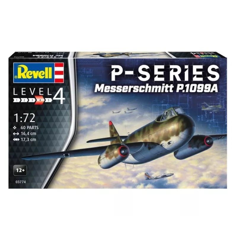 Modello in plastica aereo REVELL Messerschmitt P.1099A-P-SER scala 1/72