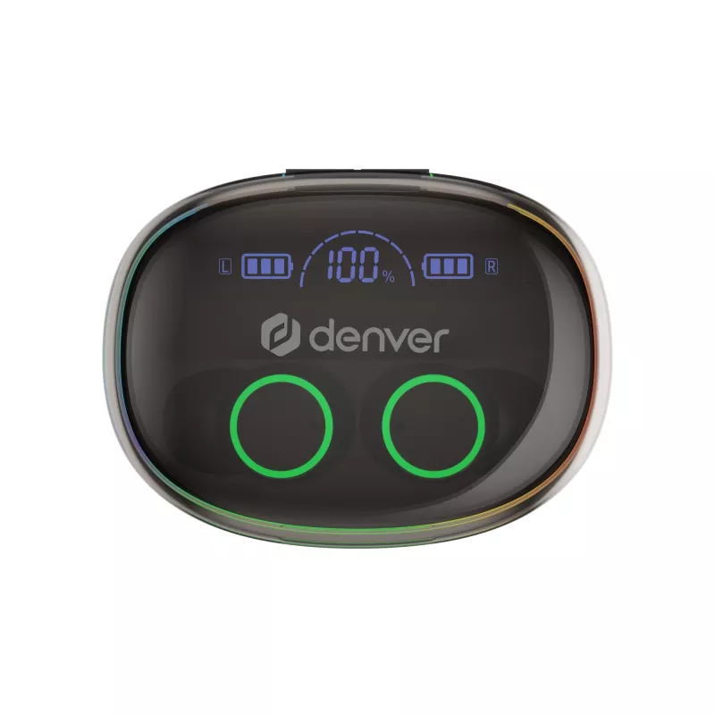 Denver TWE-55B Auricolari True Wireless Bluetooth, nero